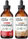 Cayenne Pepper Tincture 4 fl oz & Slippery Elm Tincture 4 fl oz B2054