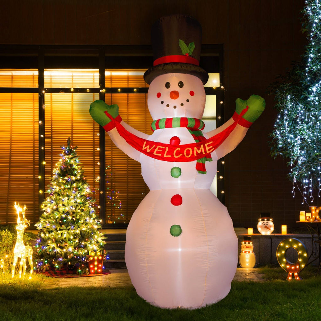 12 Lighted Inflatable Snowman Decor H51596
