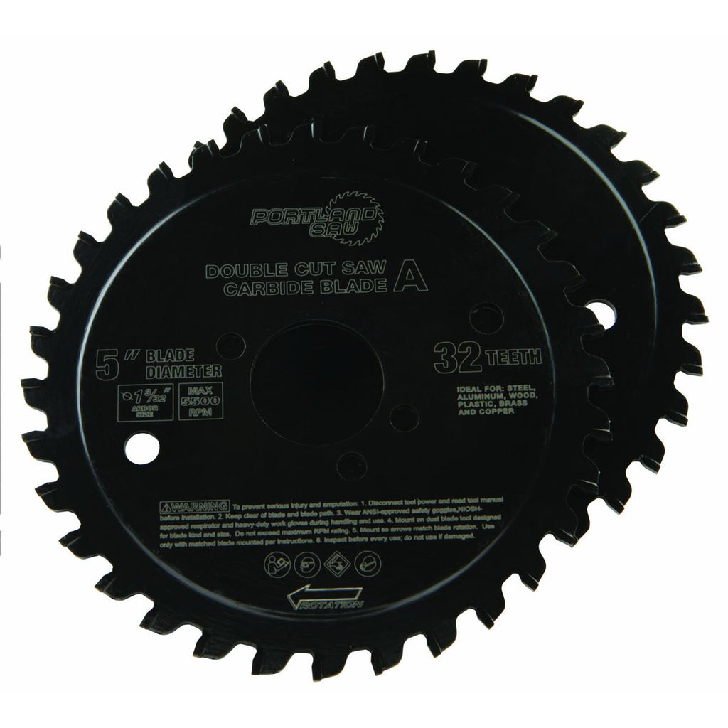 5 in. 32T Double Cut Circular Saw Blade 2 Pack R468161