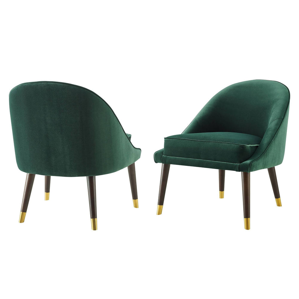 Green Velvet Accent Chair A89368