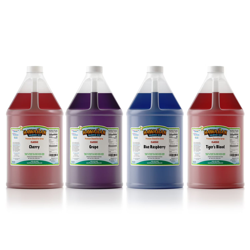 4 Gallon Shaved Ice Syrup Pack A795