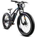 26" x 4.0 Fat Tire Electric Bike, 500W (Peak 750W) 36V 10.4Ah Lithium Battery, 25MPH, 21-Speed M787