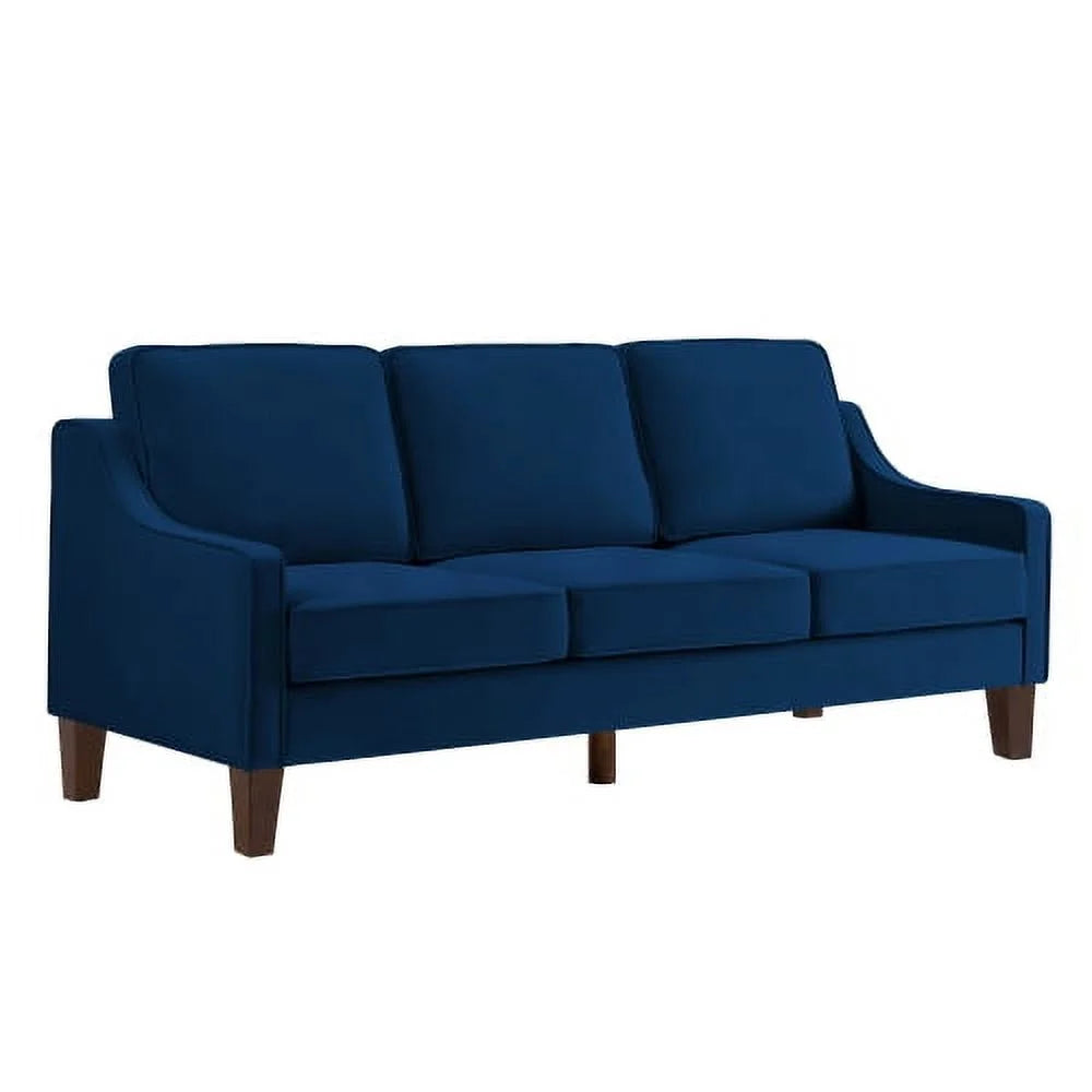 3 Piece Sofa Couch with Scooped Armrest W42887