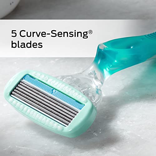 5 Moisturizing Razor Blade Refills with Shower Hanger, 6 Count A713