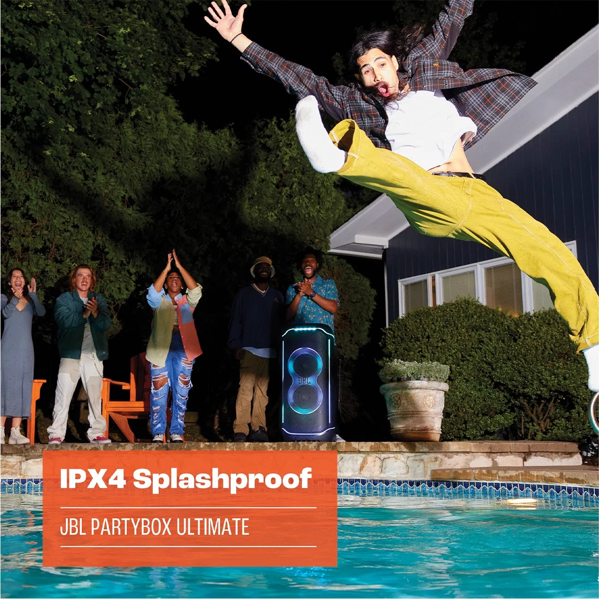 Waterproof Wi-Fi Party Speaker with Dolby Atmos B670379