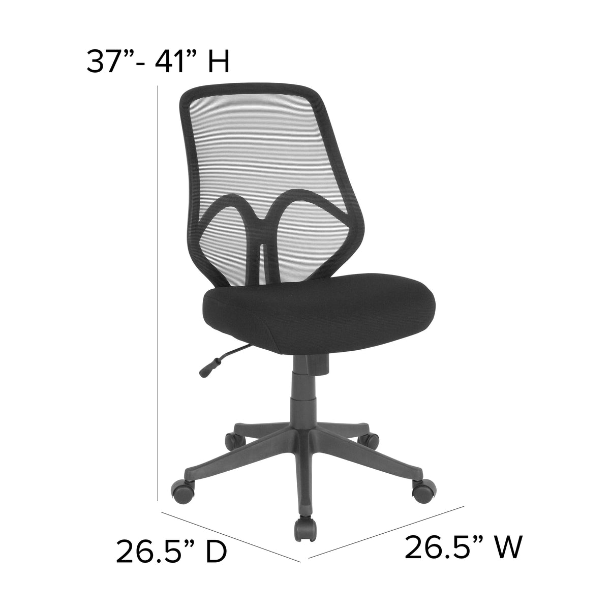 High Back Black Mesh Office Chair P7228