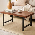 44in Rectangular Coffee Table with 2in Metal Legs X40218