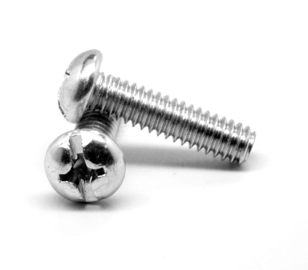1/4-20 x 3 Coarse Thread Machine Screw Combo Pan Head Low Carbon Steel Zinc Plated Pk 500 Q219