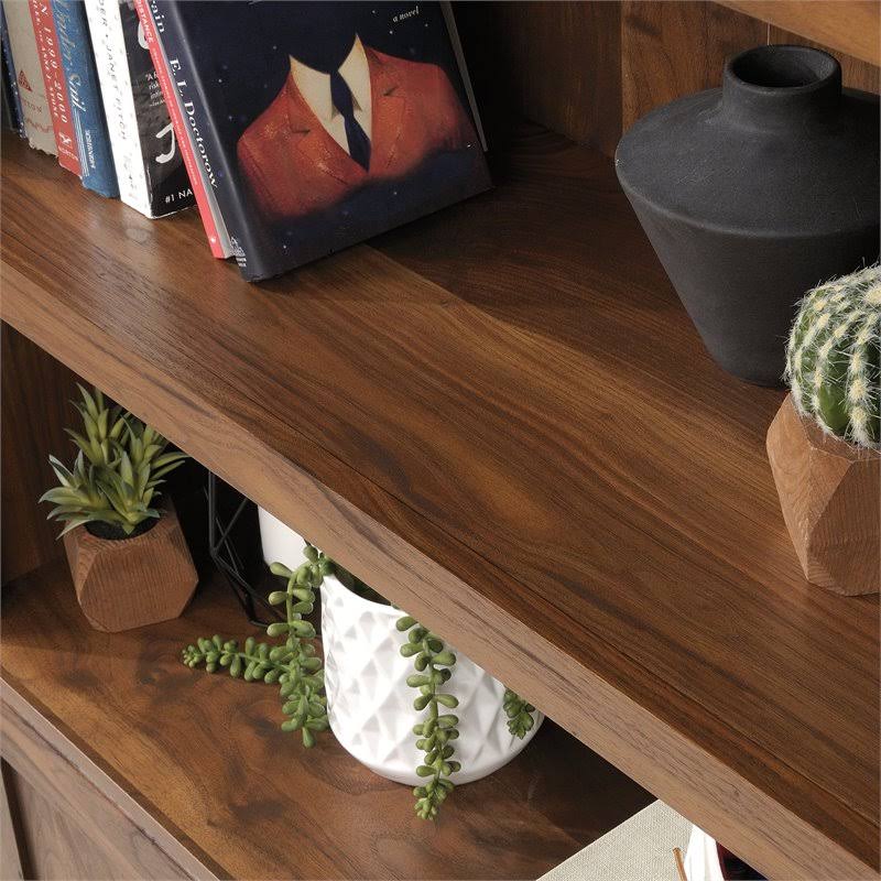 5-Shelf Bookcase with Doors in Grand Walnut X44157