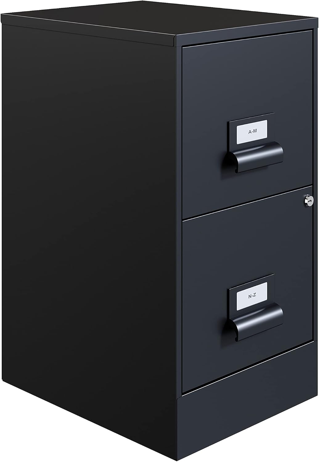 18 Deep 2 Drawer Black File Cabinet L5236