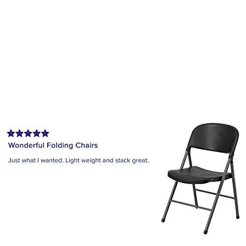 Black Plastic Folding Chair T930