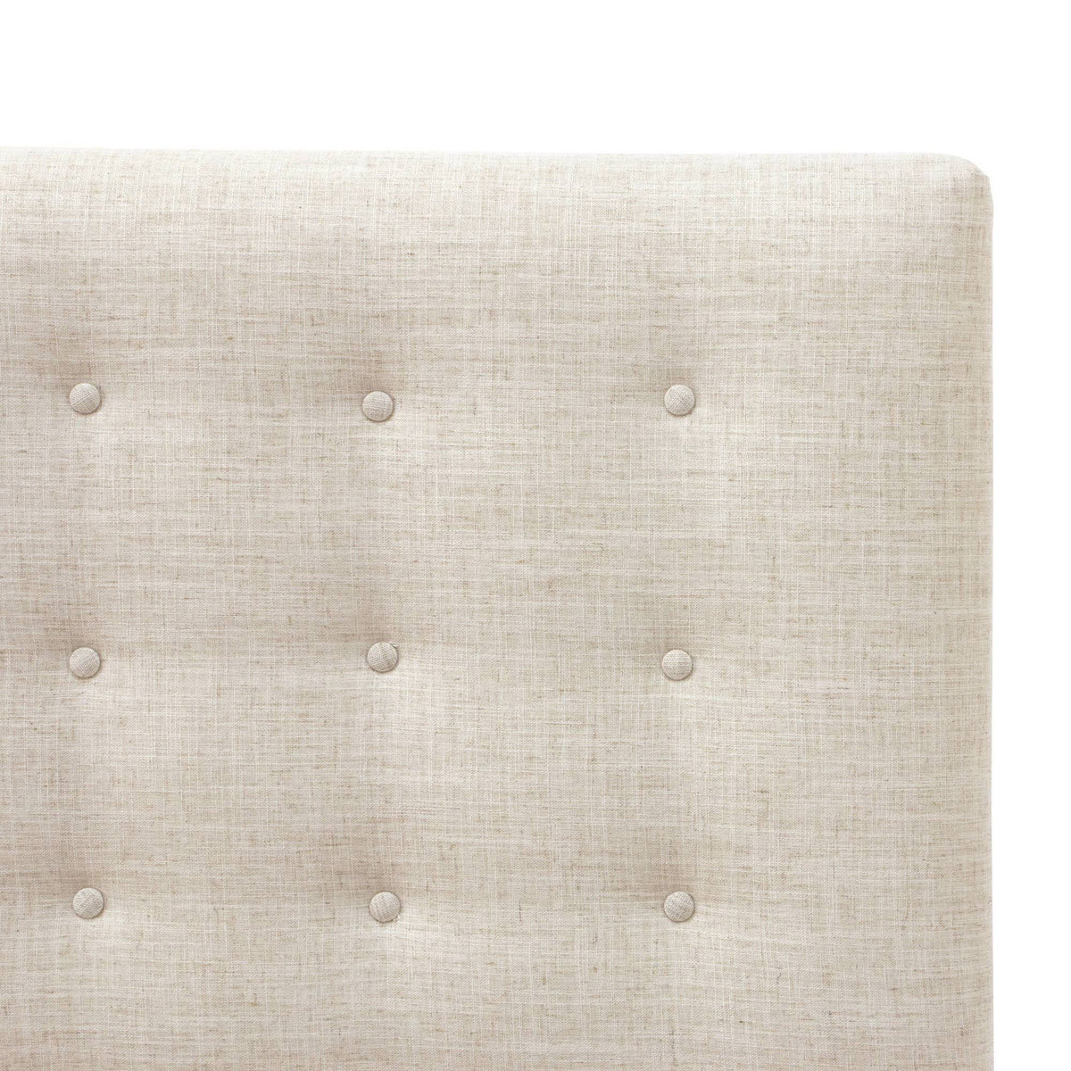 California King Linen Button Headboard J30766