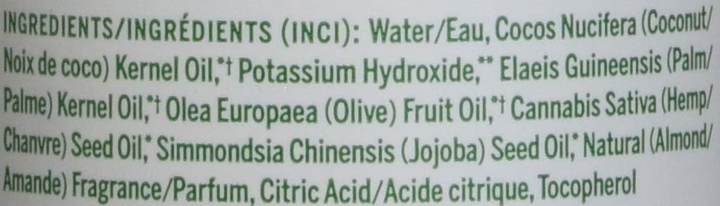 18-in-1 Hemp Almond Pure-Castile Liquid Soap, 1 Pound J18148