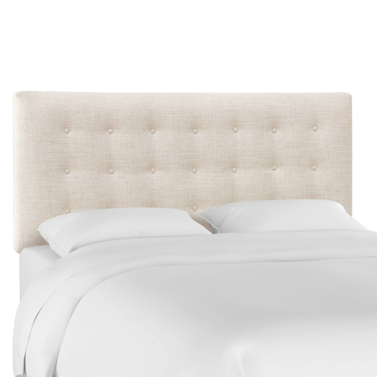 California King Linen Button Headboard J30766