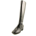 Black Wide Calf Women US 7 WW T28936