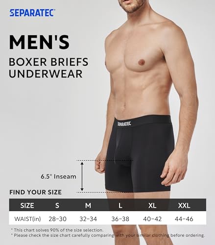 Men’s Boxer Briefs with Dual Pouch Bamboo Rayon 3 Pack S188
