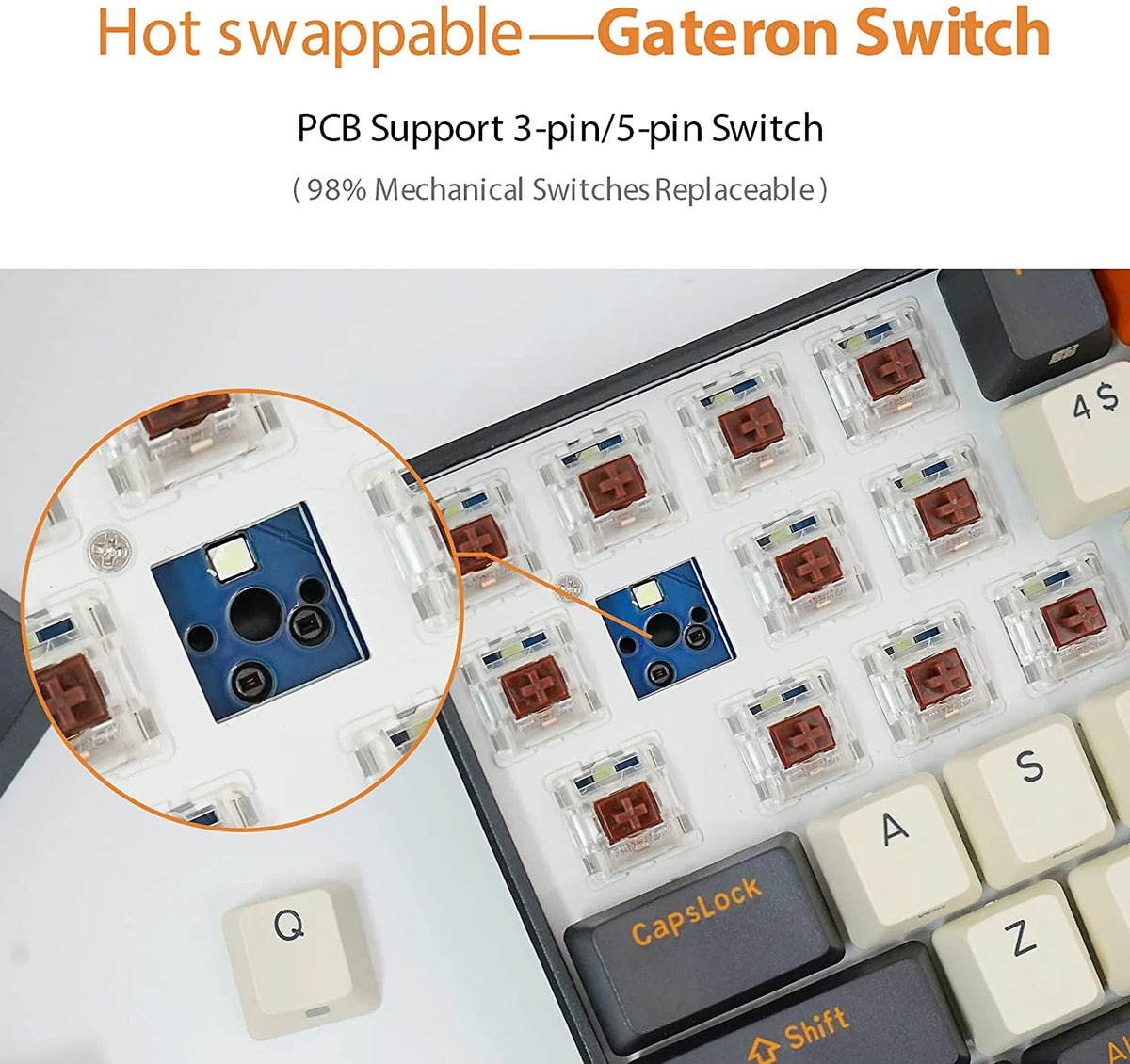 100-key Wireless Mechanical Keyboard V3256