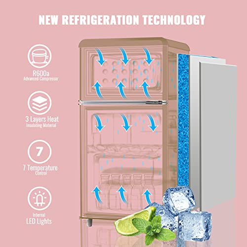 Mini Fridge with Freezer Dual Door S42463