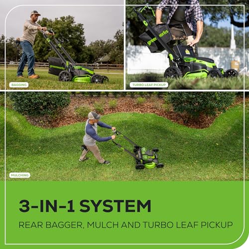 80V 25" Brushless Cordless Self-Propelled Dual Blade Lawn Mower R6715