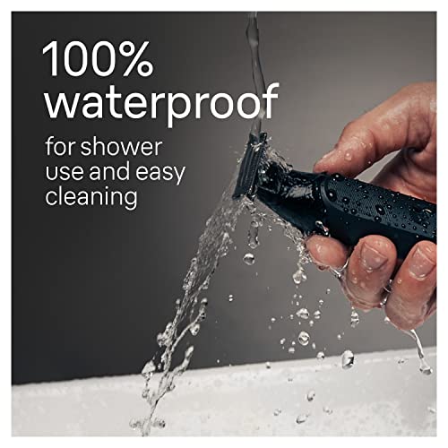 Hybrid Electric Beard Trimmer & Body Shaver, Waterproof I194385