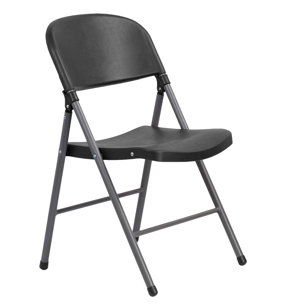 Black Plastic Folding Chair T930