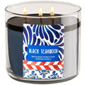 Black Teakwood 3-Wick Candle Z912618