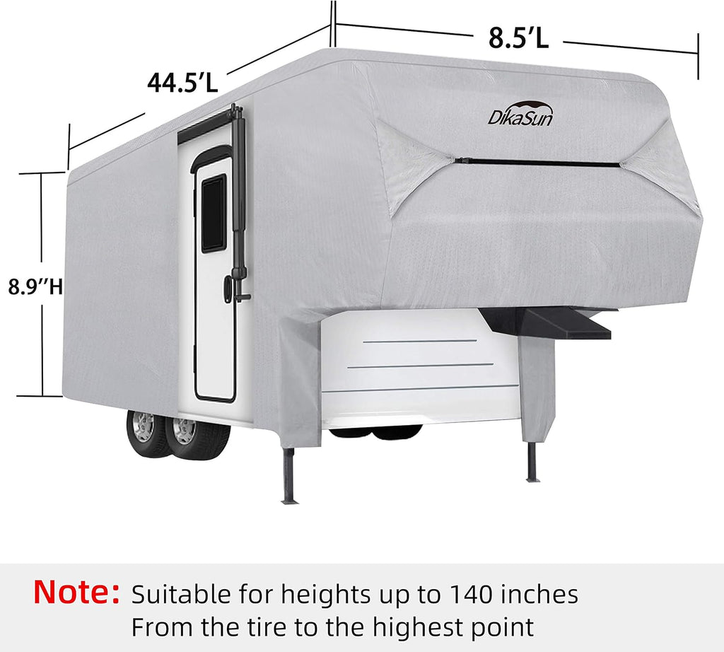 40'- 44'L 3 Layers Polypro Anti-UV Waterproof Breathable Ripstop Camper Cover F732