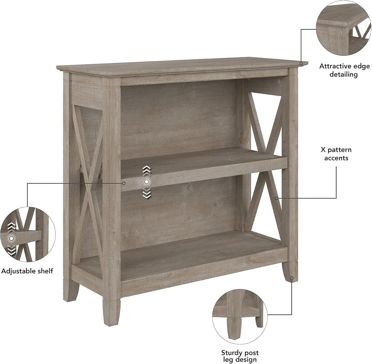 Small 2 Shelf Bookcase H28452