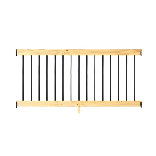 6 ft. Cedar Rail Kit with Aluminum Square Balusters W899