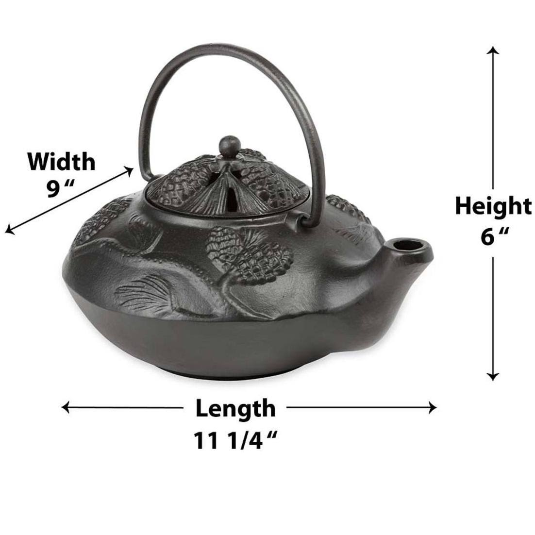 Black Cast Iron Wood Stove Kettle Steamer N13175