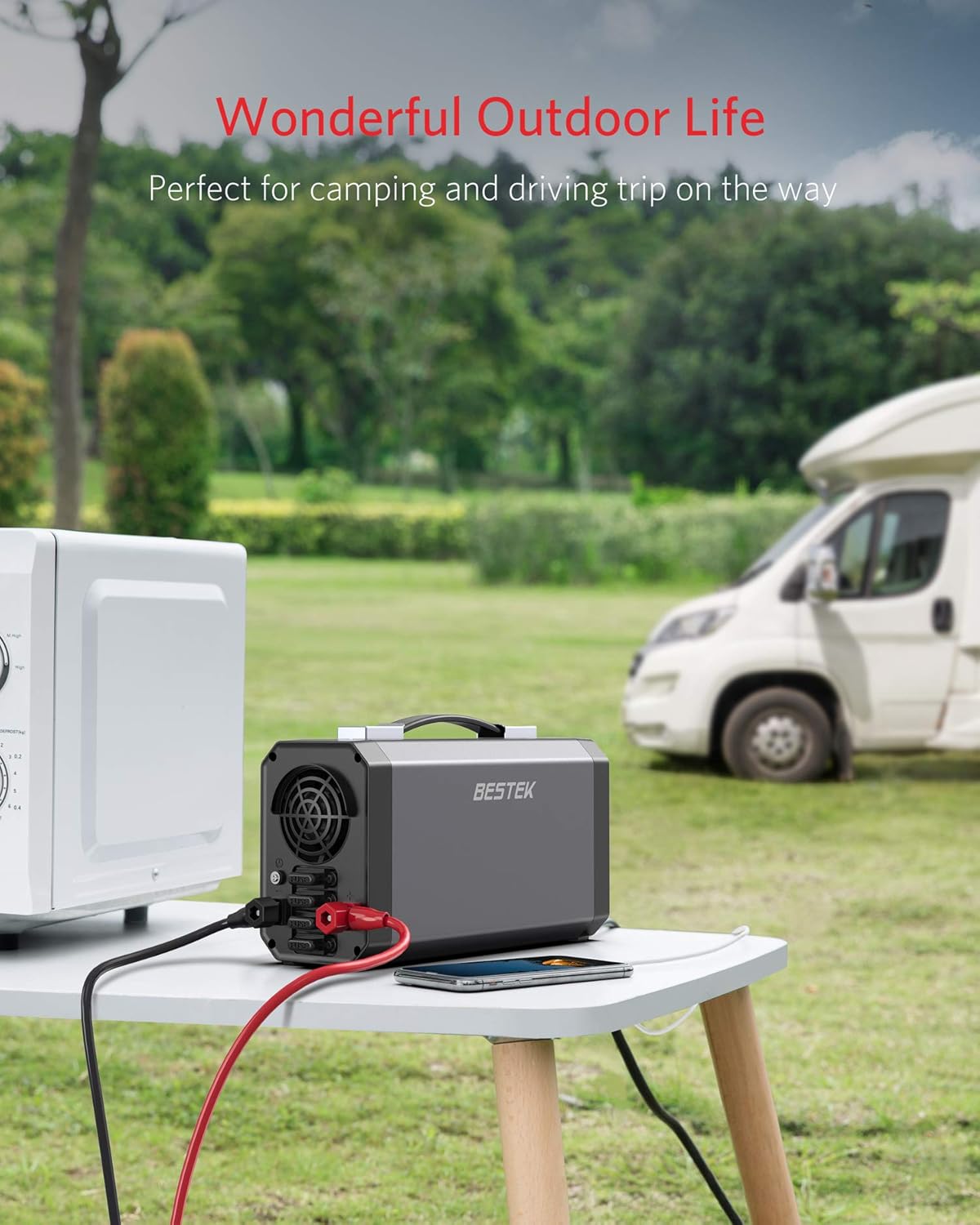 1200W Power Inverter with LCD Display Dual USB Car Charger R9629
