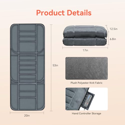 5 Vibration Modes 3 Levels Back Massager Pad with Heat Z4712