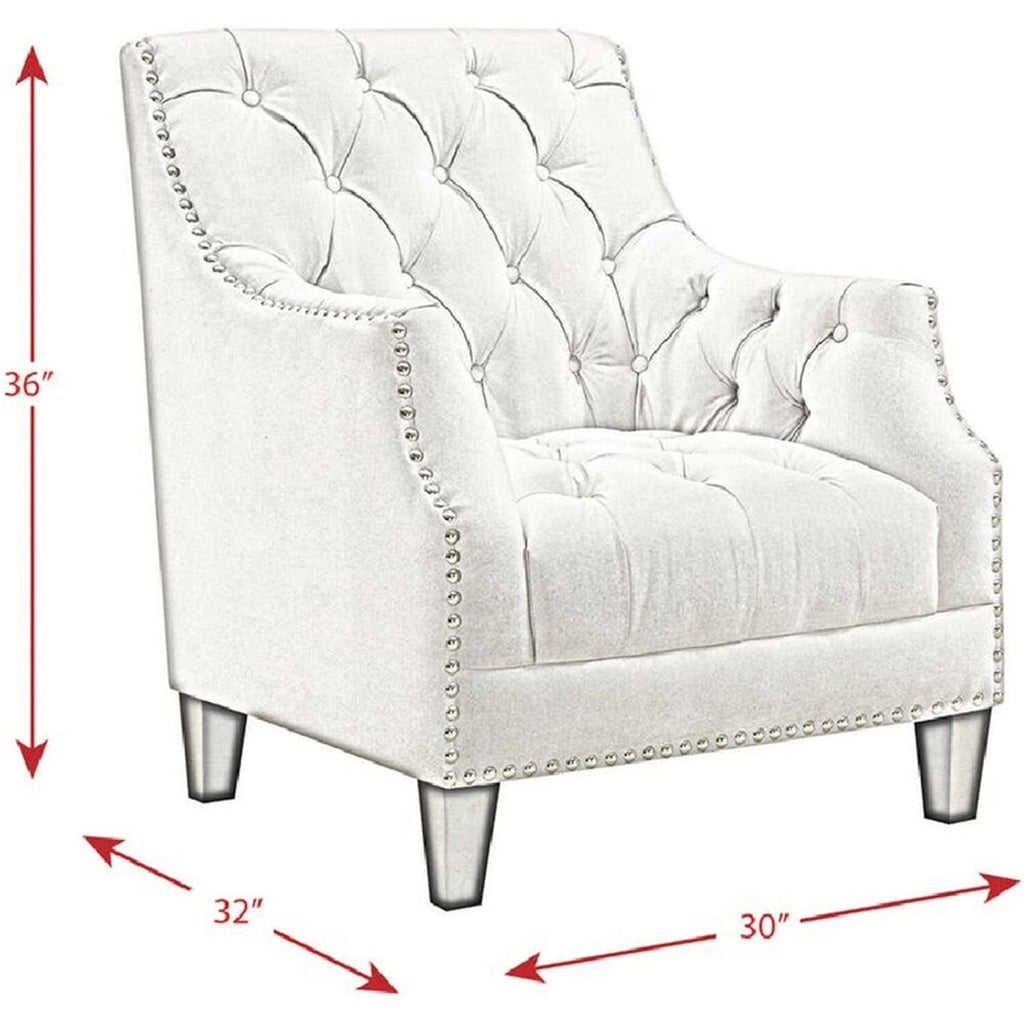 Light Gray Tufted Accent Chair R67452