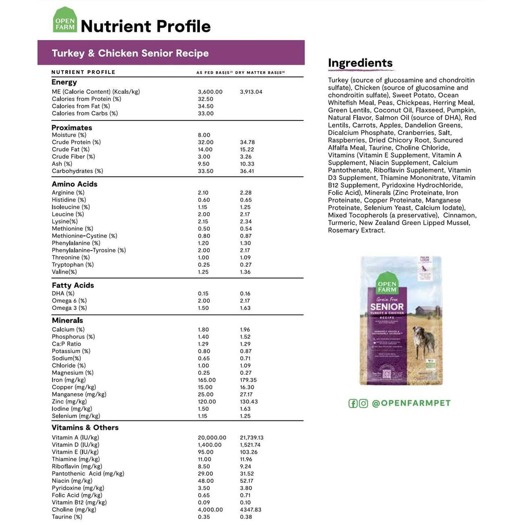 Senior Dry Dog Food A132