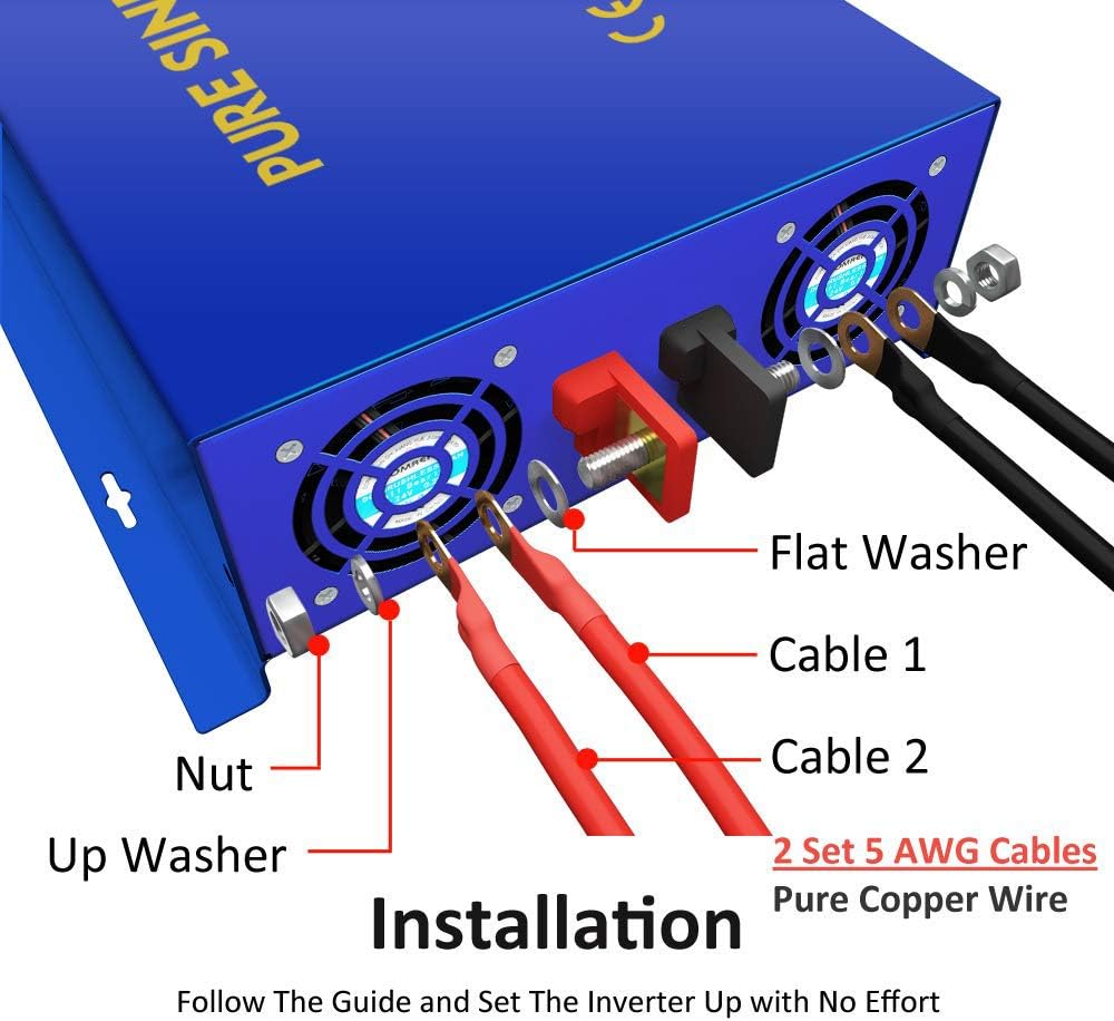 36 Volt 3500W Pure Sine Wave Inverter Q19229