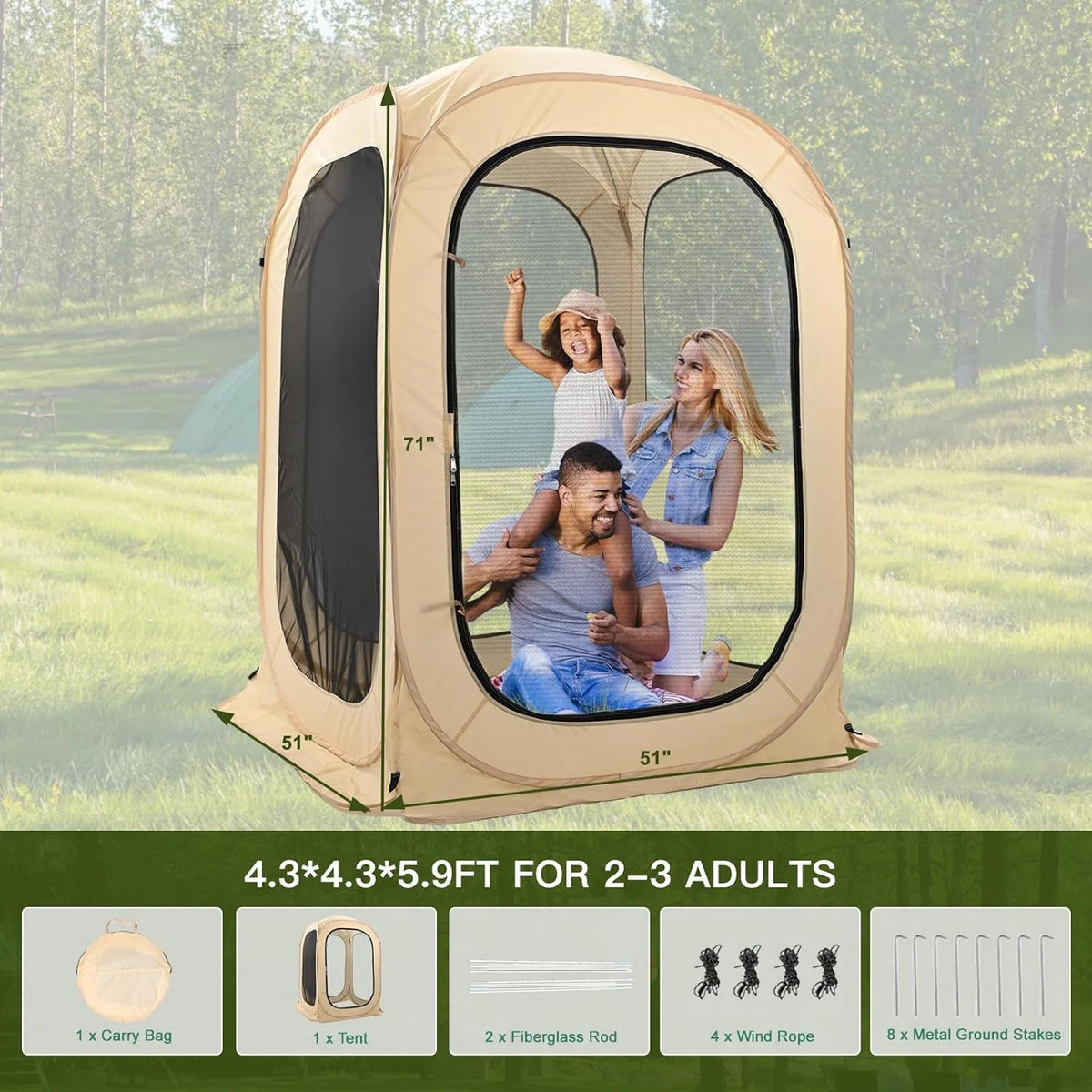 Outdoor Bubble Tent 1-6 Person M62277