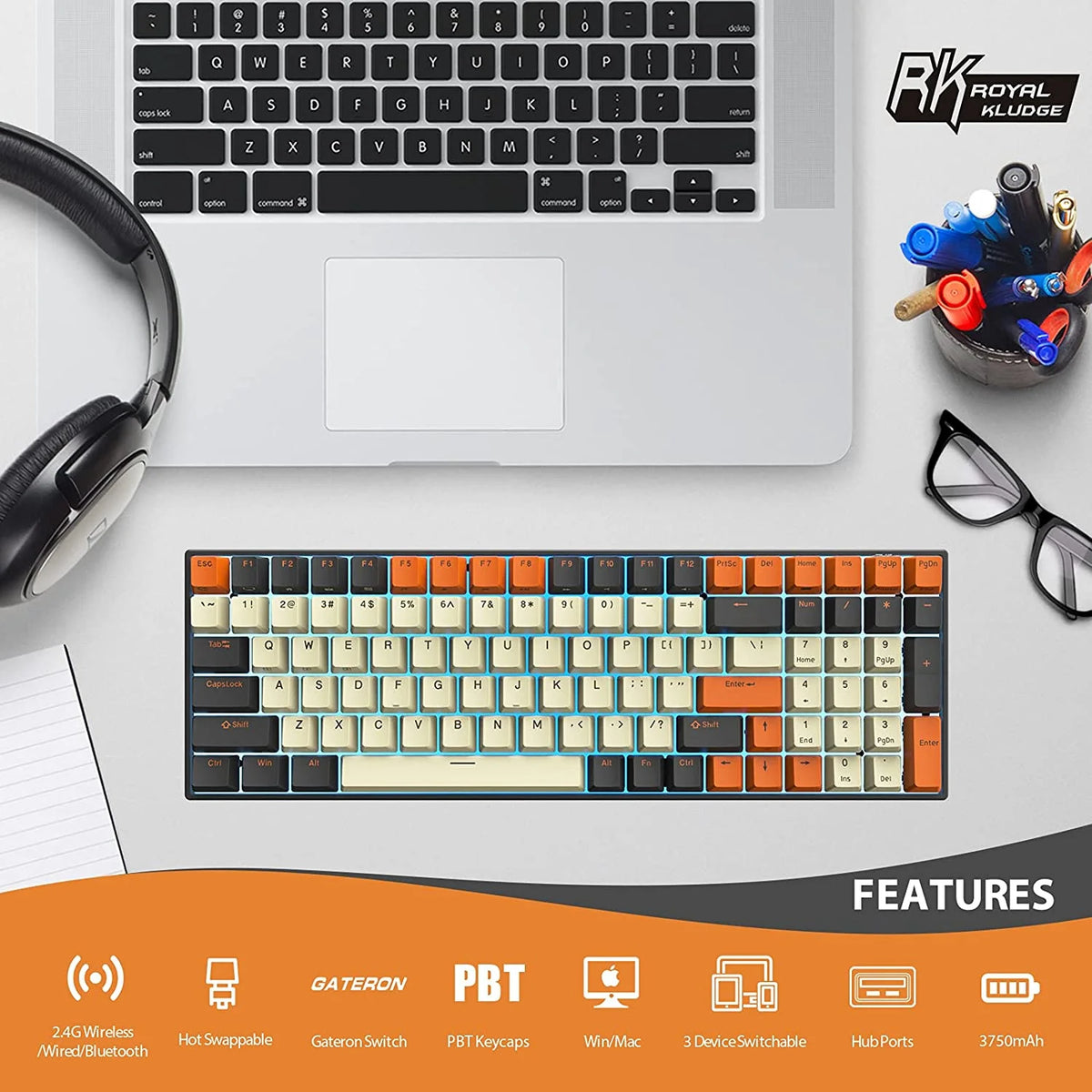 100-key Wireless Mechanical Keyboard V3256