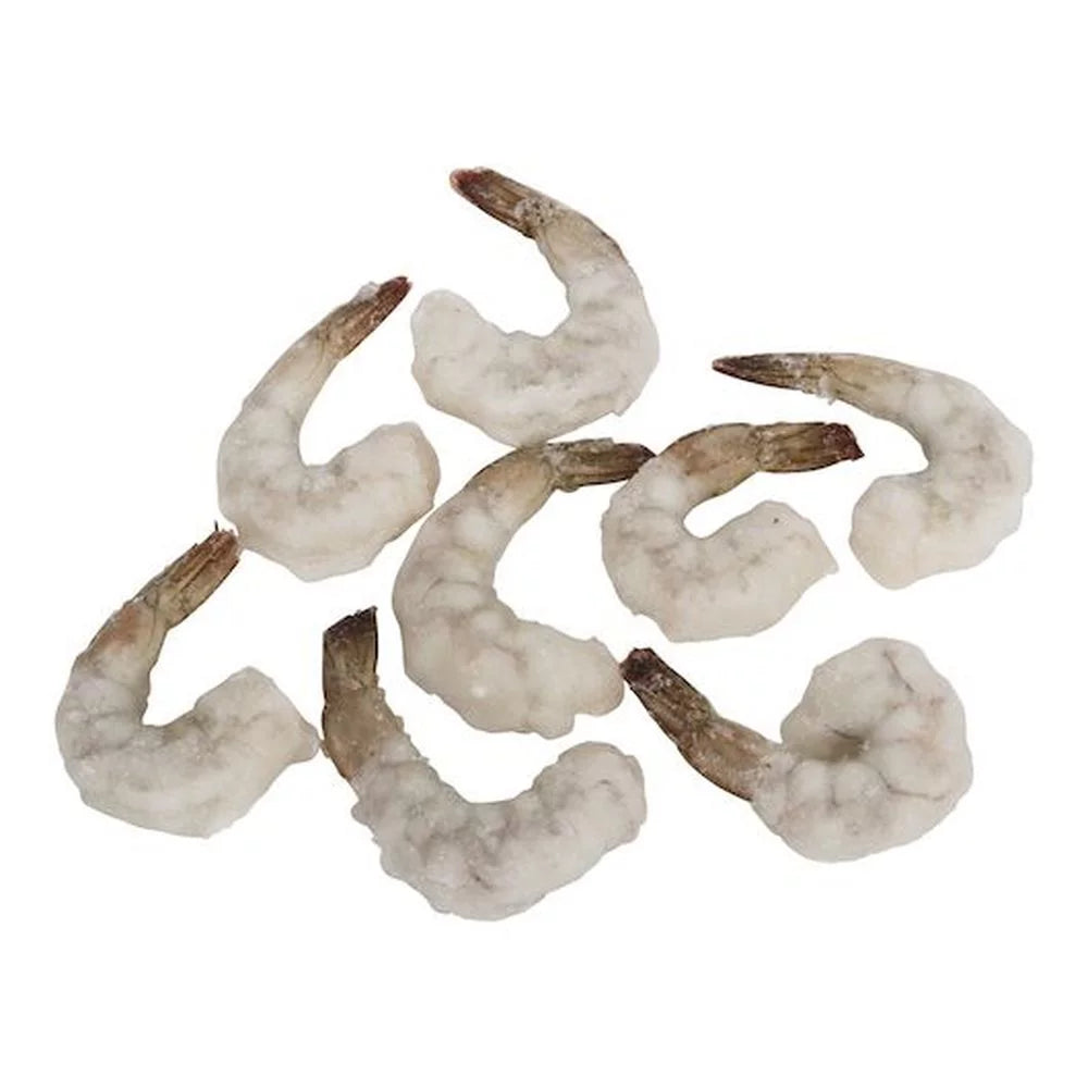 2 Pound IQF Peeled Raw Deveined Tail On White Shrimp A1512
