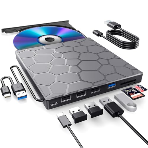 8 in 1 USB 3.0 Portable External CD/DVD Drive U992