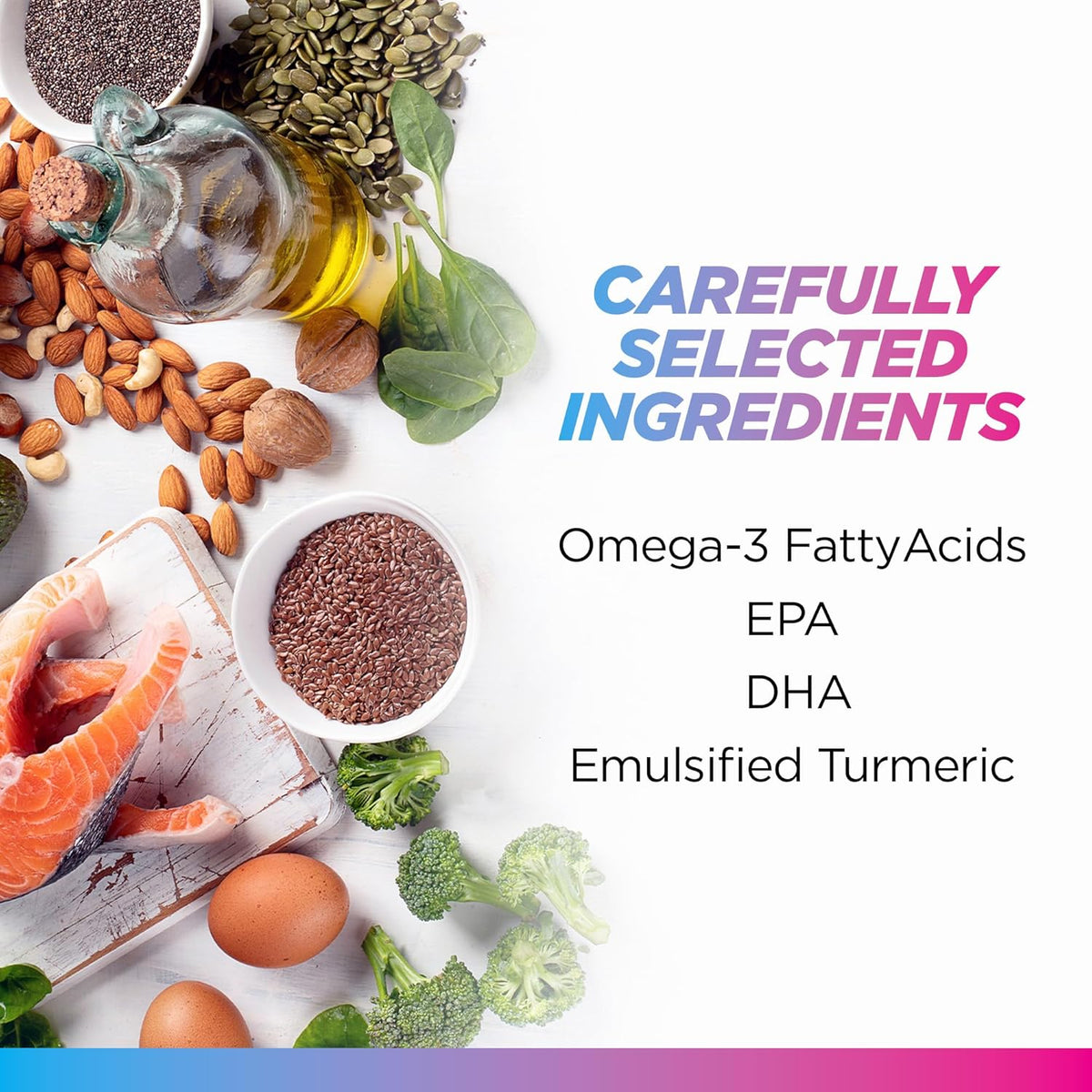 Omega 3 6 9 Plus Turmeric Curcumin Supplement 60 Softgels W84935