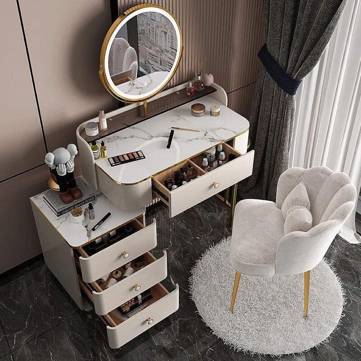 Multifunctional Storage Cabinet Dressing Table Dresser D963