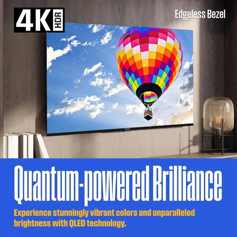 43 Edgeless QLED 4K UHD Roku TV T666