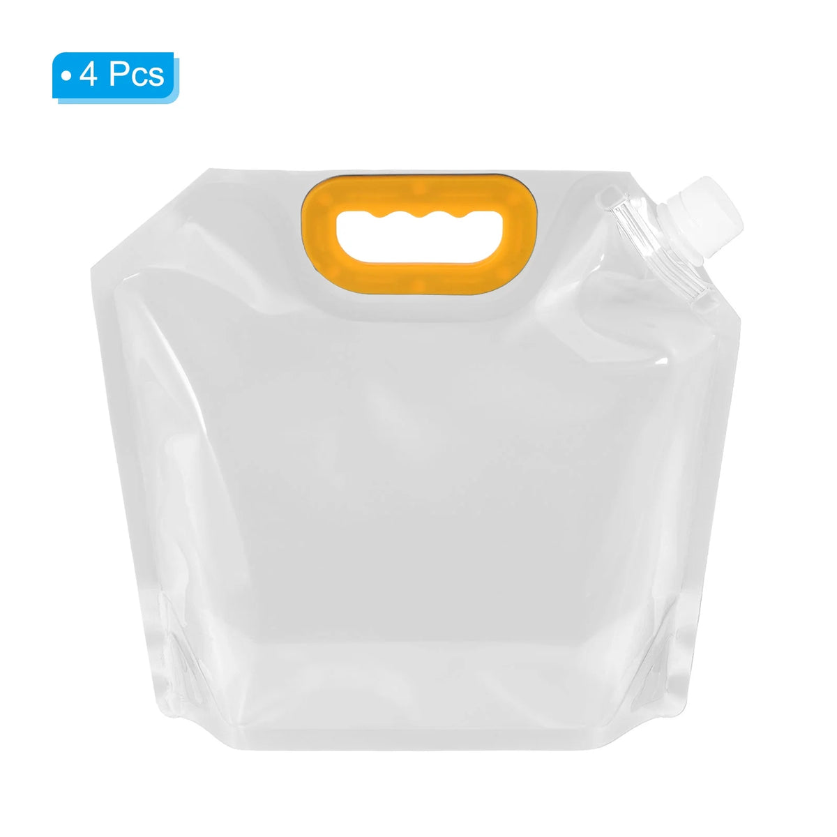 4Pack Clear Collapsible Water Container Bag H697