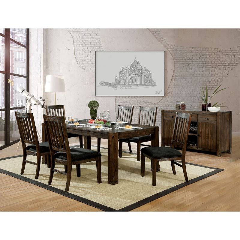 Rustic Wood Base Side Chair (Set of 2) in Walnut X5147