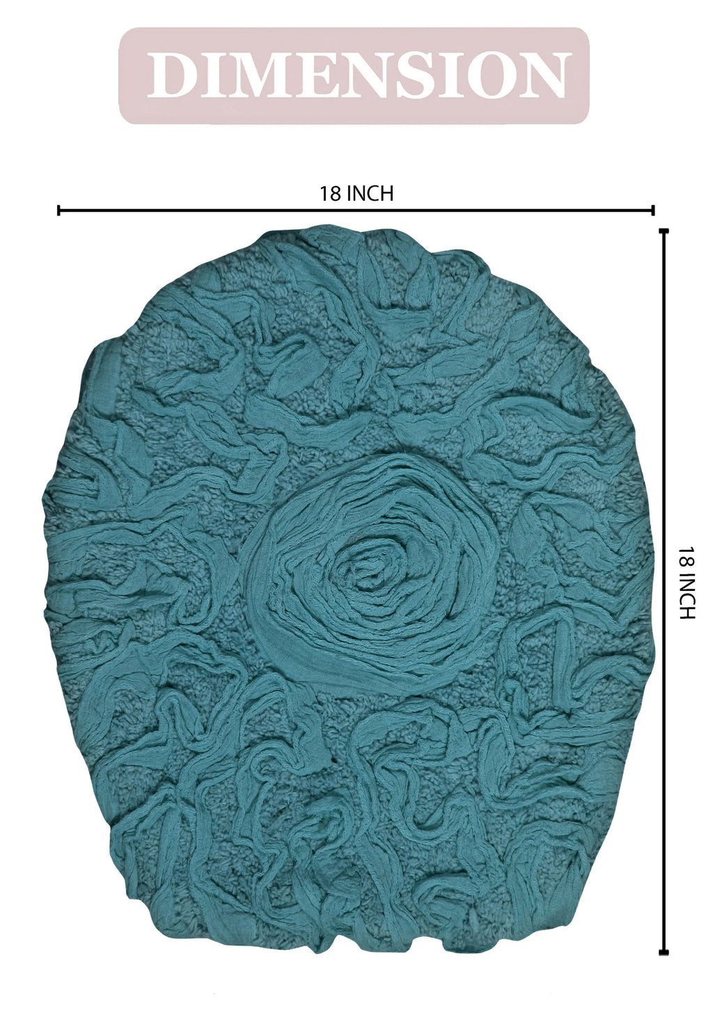 Blue Cotton Toilet Seat Lid Cover L712291