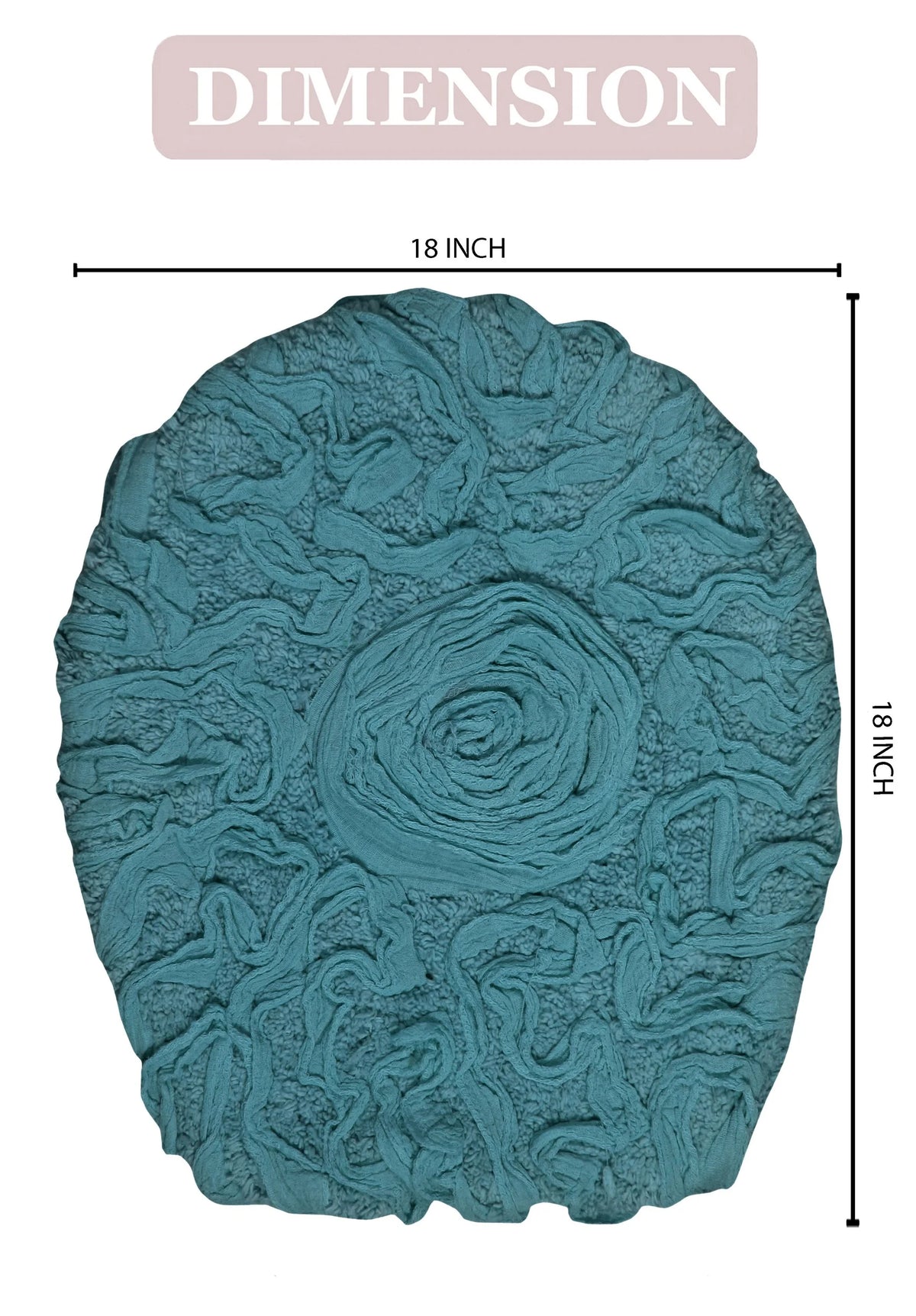 Blue Cotton Toilet Seat Lid Cover L712291