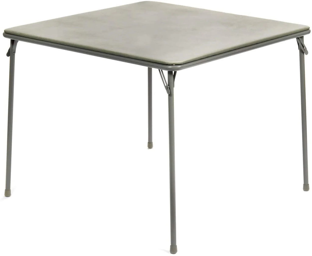 Black 5pc Folding Card Table and Padded Chair Set D4663