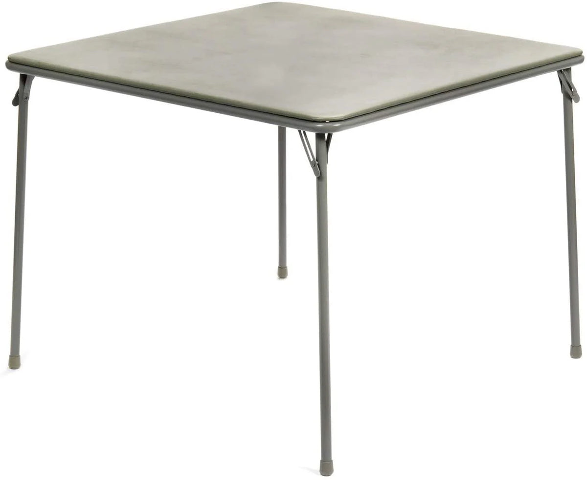 Black 5pc Folding Card Table and Padded Chair Set D4663