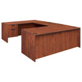 Cherry Single Pedestal U-Desk H443