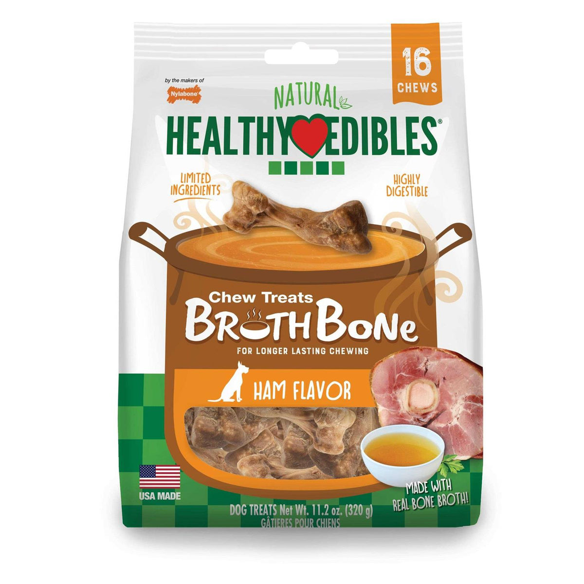 Natural Healthy Edibles Bone Chew Treats J252647